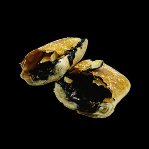 Black sesame shaobing with butter